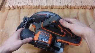 Ridgid 18V GEN5X Brushless 714quot Circular Saw Review [upl. by Esilrac653]