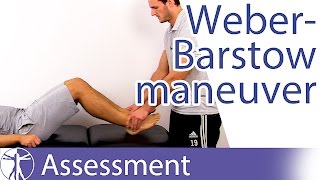 WeberBarstow Maneuver  Functional Leg Length Difference [upl. by Berne]