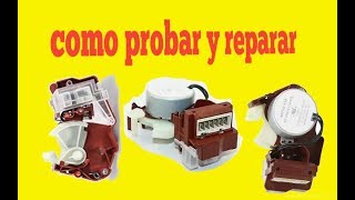 Como probar y reparar actuador de lavadora whirlpool [upl. by Kudva]