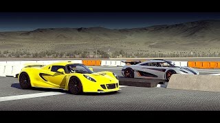 Forza 6 Koenigsegg ONE1 vs Hennessey Venom GT  Drag Race [upl. by Fidelio498]