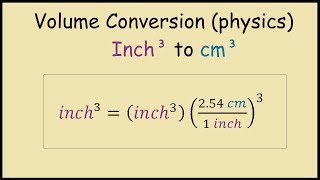 How to Convert from Cubic Inches to Cubic Centimeters [upl. by Nagey]