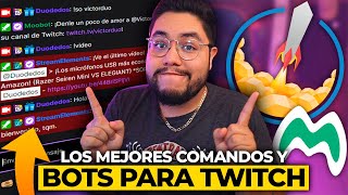 ¡Los mejores comandos y BOTS para tu canal de Twitch Tutorial Streamelements y Moobot  Duodedos [upl. by Ebony]