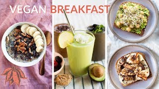 5 MINUTE Vegan Breakfast Recipes 🏃 [upl. by Audry370]