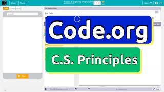 Codeorg Lesson 2 Exploring One Column Tutorial  Unit 9 Data CS Principles [upl. by Liam396]