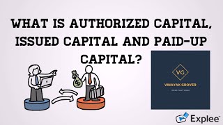 What is Authorized Capital Issued Capital and PaidUp Capital  Explained [upl. by Khai]