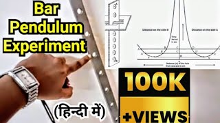 How To Find Acceleration Due To Gravity Using Bar Pendulum  Engineering Physics [upl. by Silvana]