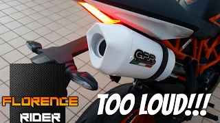 KTM Duke  Rc 125  Stock Exhaust vs GPR Exhaust  With full comparison [upl. by Conah370]