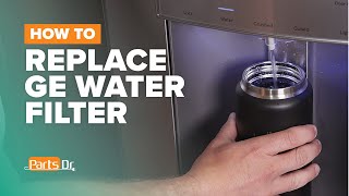 How to replace GE fridge ice amp water filter part  RPWFE [upl. by Nyleaj69]