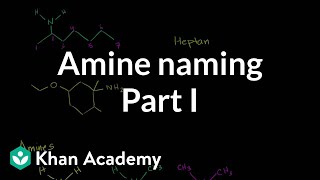 Amine naming introduction  Amines  Organic chemistry  Khan Academy [upl. by Jankey256]