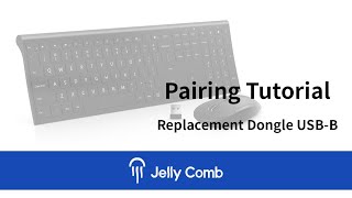 Jelly Comb Keyboard Combo Receiver Pairing Tutorial [upl. by Eseuqram736]