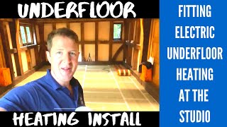 Electric Underfloor Heating Installation UK  Back at the Studio [upl. by Blaise]