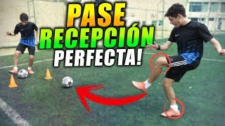 COMO dar un PASE PERFECTO😱😱 Mejora tu técnica de golpeo pase y recepción del balón en el futbol [upl. by Coreen]