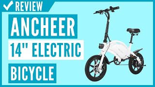 ANCHEER Electric Bike 14 Electric Bicycle Review [upl. by Nolyarb]