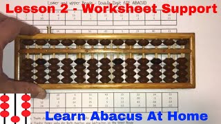 Lesson 2  Abacus Worksheet Help [upl. by Aytida]