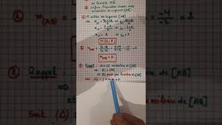 Équation de la médiatrice d un segment [upl. by Barling]