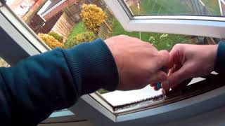 Mayday Handyman does UPVC Window removal and replacement hinges [upl. by Nonregla]