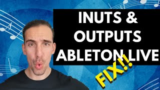 Ableton Live 11 How To Set Up Audio Interface Input amp Output FIX [upl. by Arihsak]