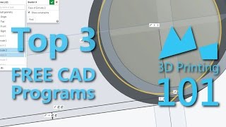 Best FREE CAD Programs for 3D Printing  2015 [upl. by Nnhoj]