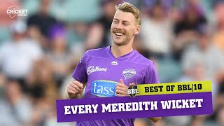 Every wicket Speedster Meredith unleashes ferocious pace [upl. by Verras]