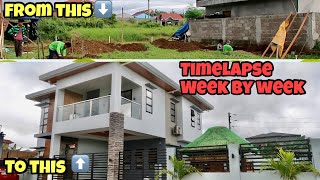 TIMELAPSE  HOUSE BUILDING IN THE PHILIPPINES I WEEK BY WEEK [upl. by Threlkeld632]