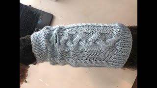 DIY Cable Knit Dog Sweater [upl. by Eiramalegna9]