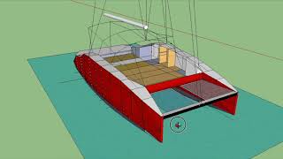 Homemade 20ft Catamaran building Part 1 [upl. by Doownyl]