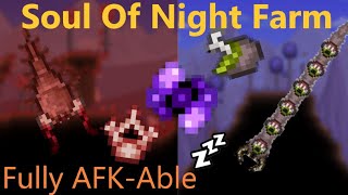 Terraria 14  Soul of Night AFK Farm Tested amp Working in 1422 Also Crimson or Corruption keys [upl. by Daile]