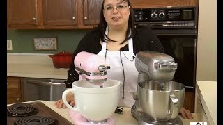 Amys Stand Mixer Challenge Part II KitchenAid Artisan 5 Quart vs Breville Scraper Mixer Pro [upl. by Aiuqenehs]