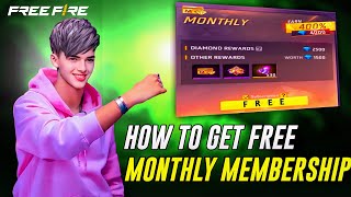 How To Get Free Monthly Membership 2024 🤑  How To Get Free Weekly Membership In Free Fire 2024 🤑 [upl. by Marion]