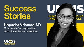 Success Stories  Orthopedic Surgery Residency Match  Dr Nequesha Mohamed [upl. by Carlstrom982]