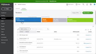 How do I Edit a Vendor in QuickBooks Online QBO [upl. by Gnaig]