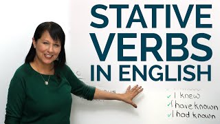 STATIVE VERBS in English [upl. by Vento82]