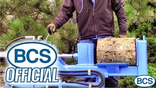 Log Splitter Attachment for BCS TwoWheel Tractors [upl. by Lynnworth388]