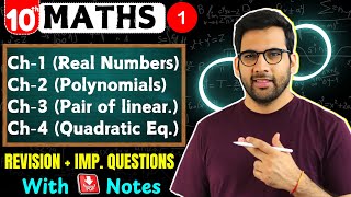 Class 10 Maths Revision  Important Questions  Board Exams [upl. by Lorene]