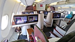 Qatar Airways FIRST CLASS Review from Cairo to Doha  Airbus A330200 [upl. by Malva819]