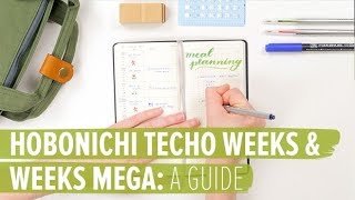 Hobonichi Techo Weeks amp Weeks Mega A Guide [upl. by Llyrehc]