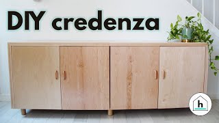 How to Build a Maple Plywood Credenza  Sideboard  Buffet  Media Console [upl. by Eoj675]