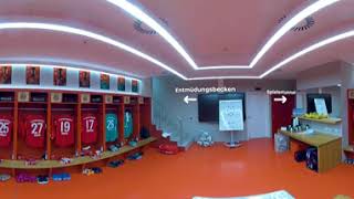 Allianz Arena in 360°  Players cabin [upl. by Abihsat367]