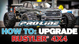 ProLine HOW TO Upgrade Your Rustler 4x4 [upl. by Drarej702]