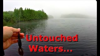 Fishing Remote Lake DEEP In the Woods of Northern Wisconsin [upl. by Eleda812]