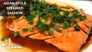 AsianStyle Steamed Salmon Recipe [upl. by Erdried937]