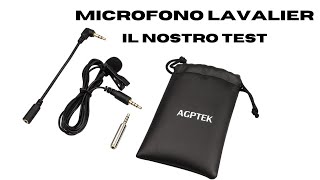 Microfono Lavalier AGPTEK Come va  ITA [upl. by Yleoj]