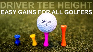 DRIVER TEE HEIGHT AFFECTS EVERYTHING Play Better Golf [upl. by Sothena]