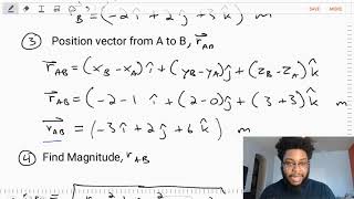 Position Vectors Example 1 [upl. by Drauode]