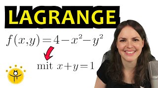 EXTREMA mit Nebenbedingungen – LAGRANGE Methode mehrdimensionale Extremstellen bestimmen [upl. by Yahsel]