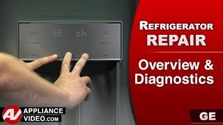 GE GFE28GSKISS Refrigerator  Overview and Diagnostic Mode [upl. by Myer]