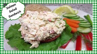 How to Make Salmon Salad Sandwich  Leftover Salmon Recipe [upl. by Gerrit382]