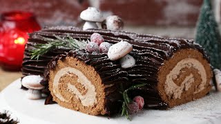 Bûche de Noël A French Christmas Dessert • Tasty [upl. by Larsen656]