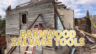 Barnwood Salvage Tools And How To Use Them Reclaimed Wood [upl. by Eleinad]