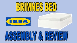 IKEA Brimnes Bed frame with storage  Assembly and Review  Clueless Dad [upl. by Eintihw]